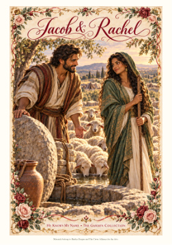 Jacob & Rachel at the Well A5 artwork preview