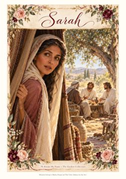 Sarah Listening at the Tent A5 artwork preview